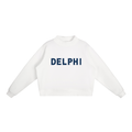 Essential Fleece Mock-Neck Crew Sweatshirt